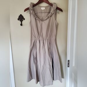 The Limited Size 4 Organic Cotton Taupe Dress